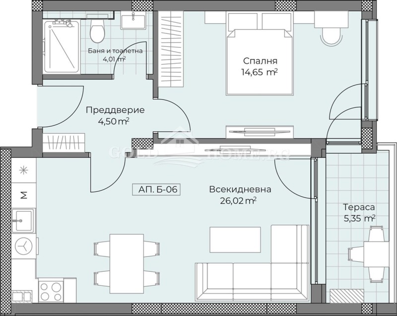 Продава 2-СТАЕН, гр. Пловдив, Остромила, снимка 6 - Aпартаменти - 48128271