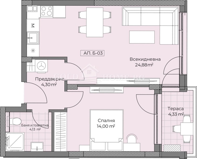 Продава 2-СТАЕН, гр. Пловдив, Остромила, снимка 2 - Aпартаменти - 48128271