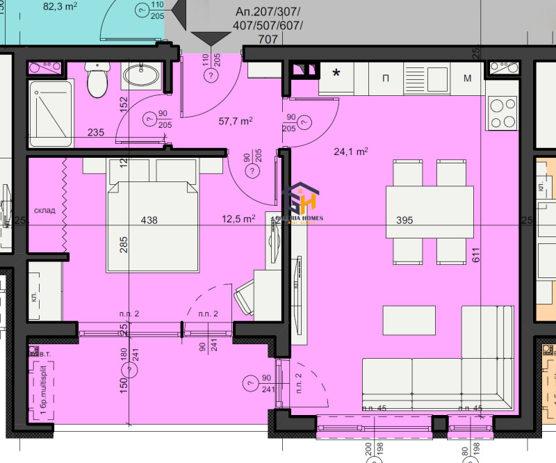 Zu verkaufen  1 Schlafzimmer Burgas , Meden rudnik - zona W , 66 qm | 13821272