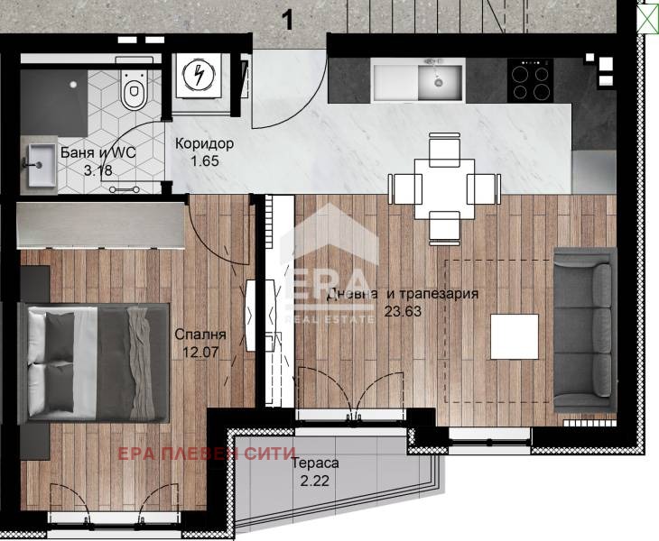 Продава  2-стаен град Плевен , Идеален център , 63 кв.м | 16811395 - изображение [5]