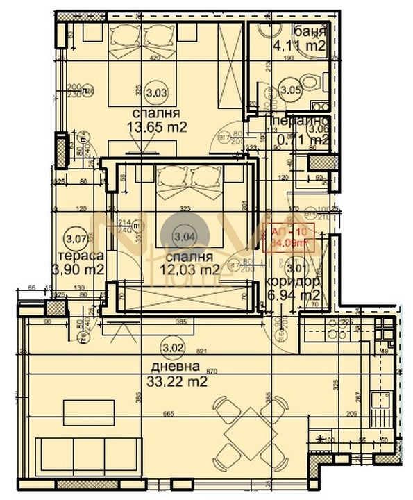 Myytävänä  2 makuuhuonetta Varna , Briz , 100 neliömetriä | 61263435 - kuva [2]