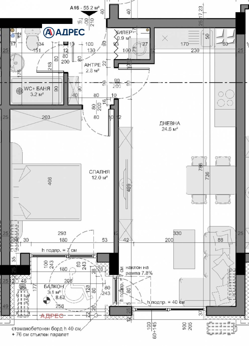 For Sale  1 bedroom Varna , Vladislav Varnenchik 1 , 65 sq.m | 66709568 - image [4]