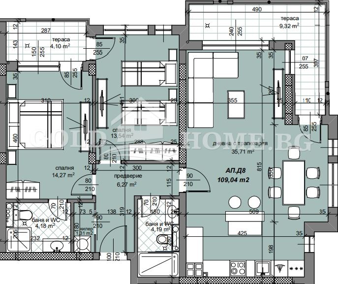 Продава 3-СТАЕН, гр. Пловдив, Христо Смирненски, снимка 2 - Aпартаменти - 47053334