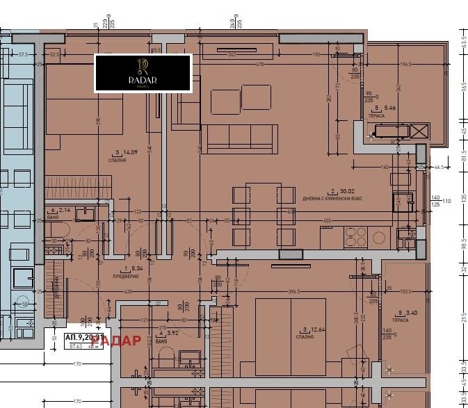 For Sale  2 bedroom Sofia , Malinova dolina , 103 sq.m | 89911242