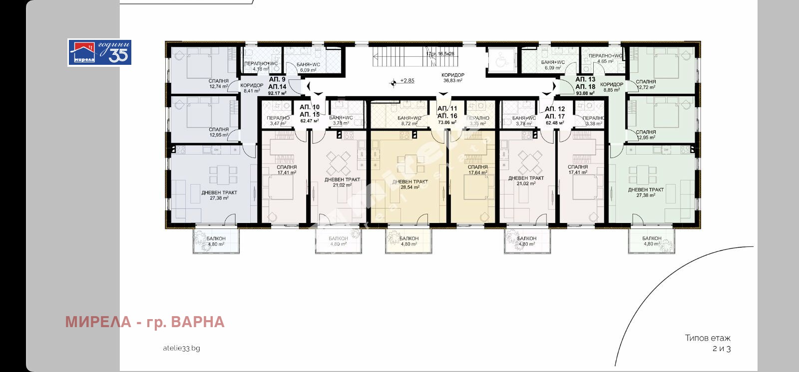 Продава 2-СТАЕН, гр. Варна, Бриз, снимка 5 - Апартаменти - 54146725