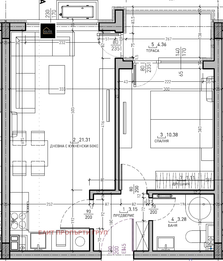 En venta  1 dormitorio Sofia , Malinova dolina , 63 metros cuadrados | 19447564 - imagen [2]