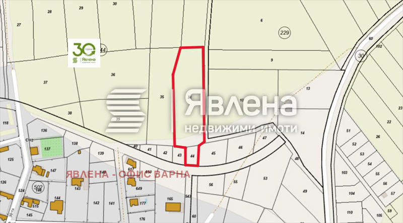 Продава ПАРЦЕЛ, с. Осеново, област Варна, снимка 3 - Парцели - 54599089