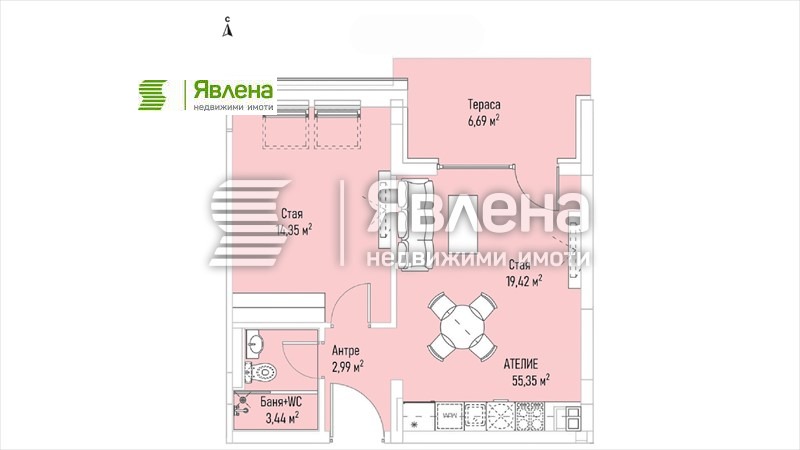 Продава 2-СТАЕН, гр. София, Лозенец, снимка 4 - Aпартаменти - 47709427