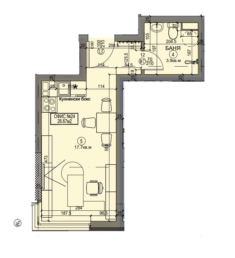 À venda  Escritório Sofia , Krasno selo , 93 m² | 33642227 - imagem [11]