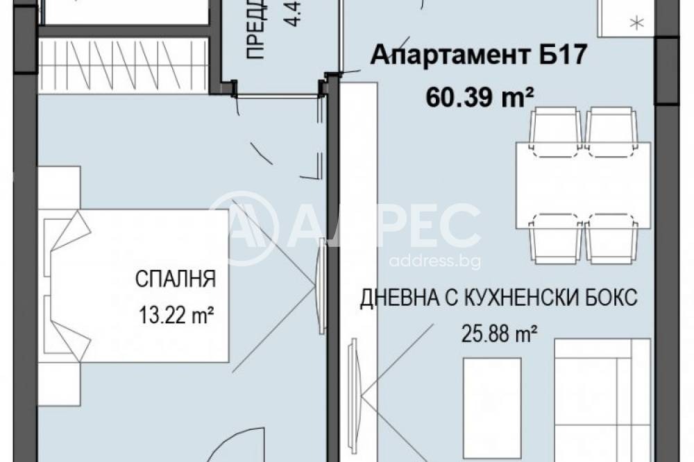 Продава 2-СТАЕН, гр. София, Кръстова вада, снимка 2 - Апартаменти - 56464890