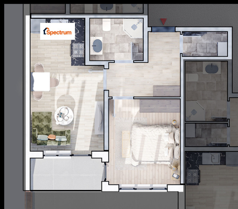 Zu verkaufen  1 Schlafzimmer Sofia , Ljulin 10 , 71 qm | 80475800 - Bild [2]