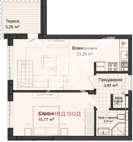 Продава  2-стаен град Пловдив , Кършияка , 74 кв.м | 44240769