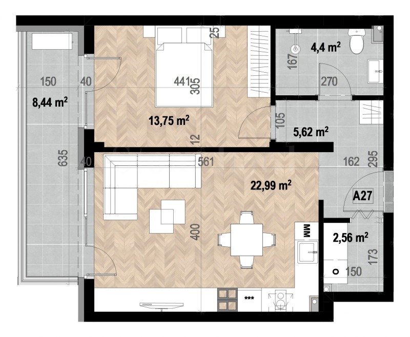 Продава 2-СТАЕН, гр. София, Кръстова вада, снимка 3 - Апартаменти - 53564449