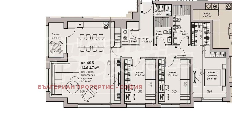 For Sale  3 bedroom Sofia , Krastova vada , 163 sq.m | 36228632