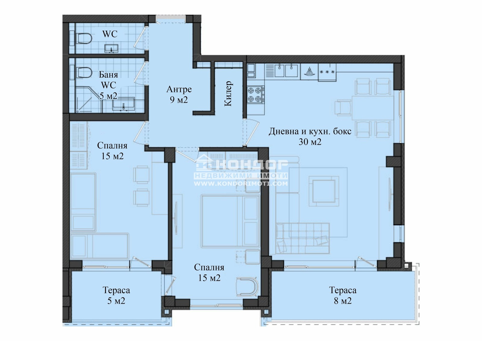 Продава 3-СТАЕН, гр. Пловдив, Кършияка, снимка 2 - Апартаменти - 33183232