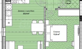1 Schlafzimmer Ostromila, Plowdiw 2