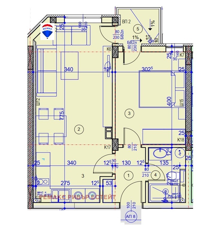Продава 2-СТАЕН, град Русе, Централен южен район • 83117 € / 162562.72 лв. • 99193462 1