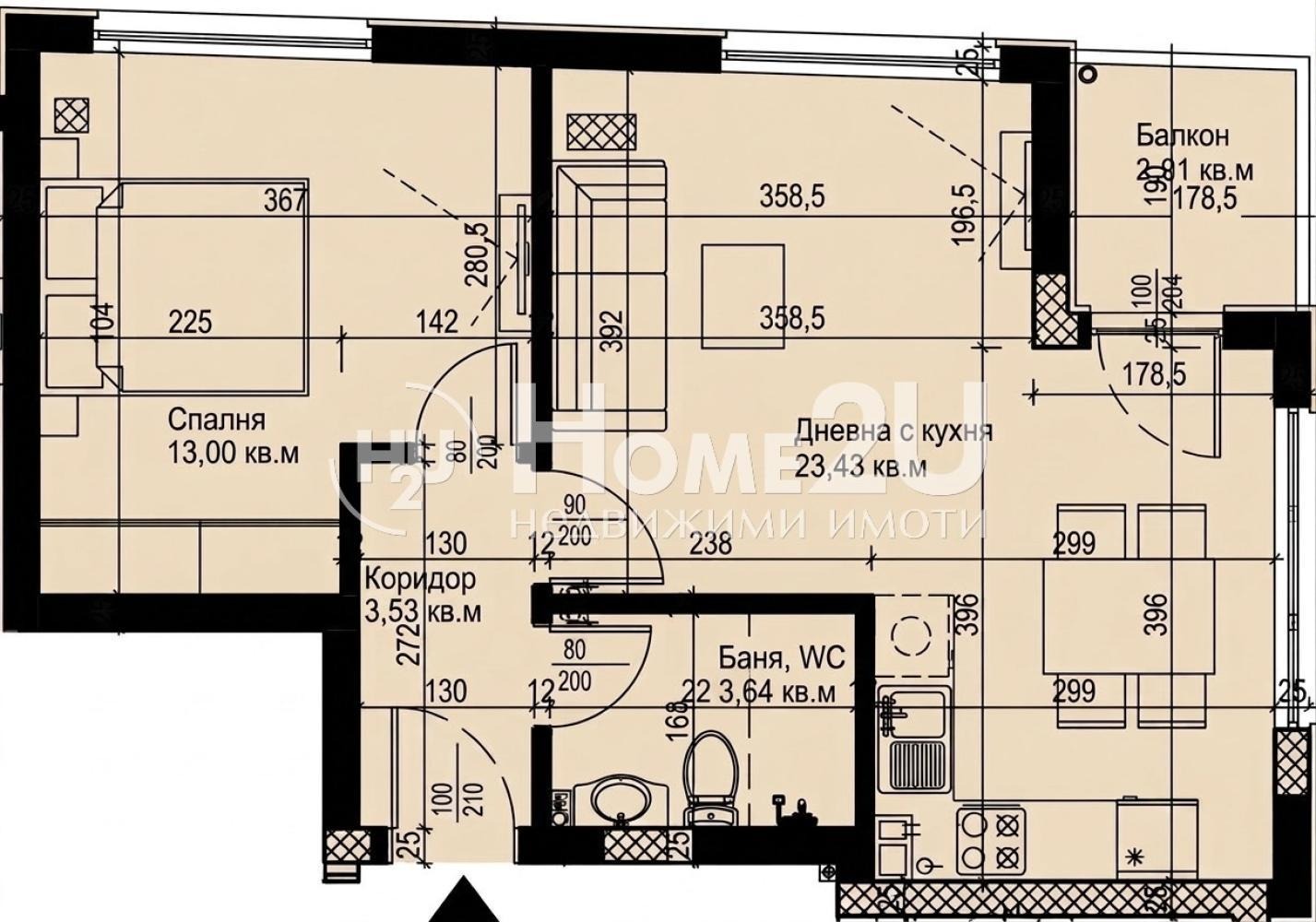Продава 2-СТАЕН, гр. Варна, Трошево, снимка 4 - Апартаменти - 55948883