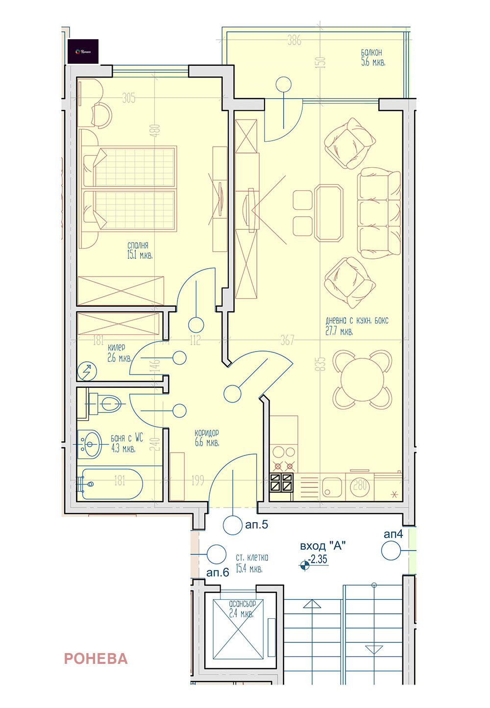 Продава 2-СТАЕН, гр. Варна, Виница, снимка 7 - Апартаменти - 56564439