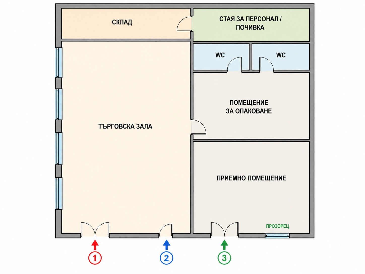 Продава МАГАЗИН, гр. Айтос, област Бургас