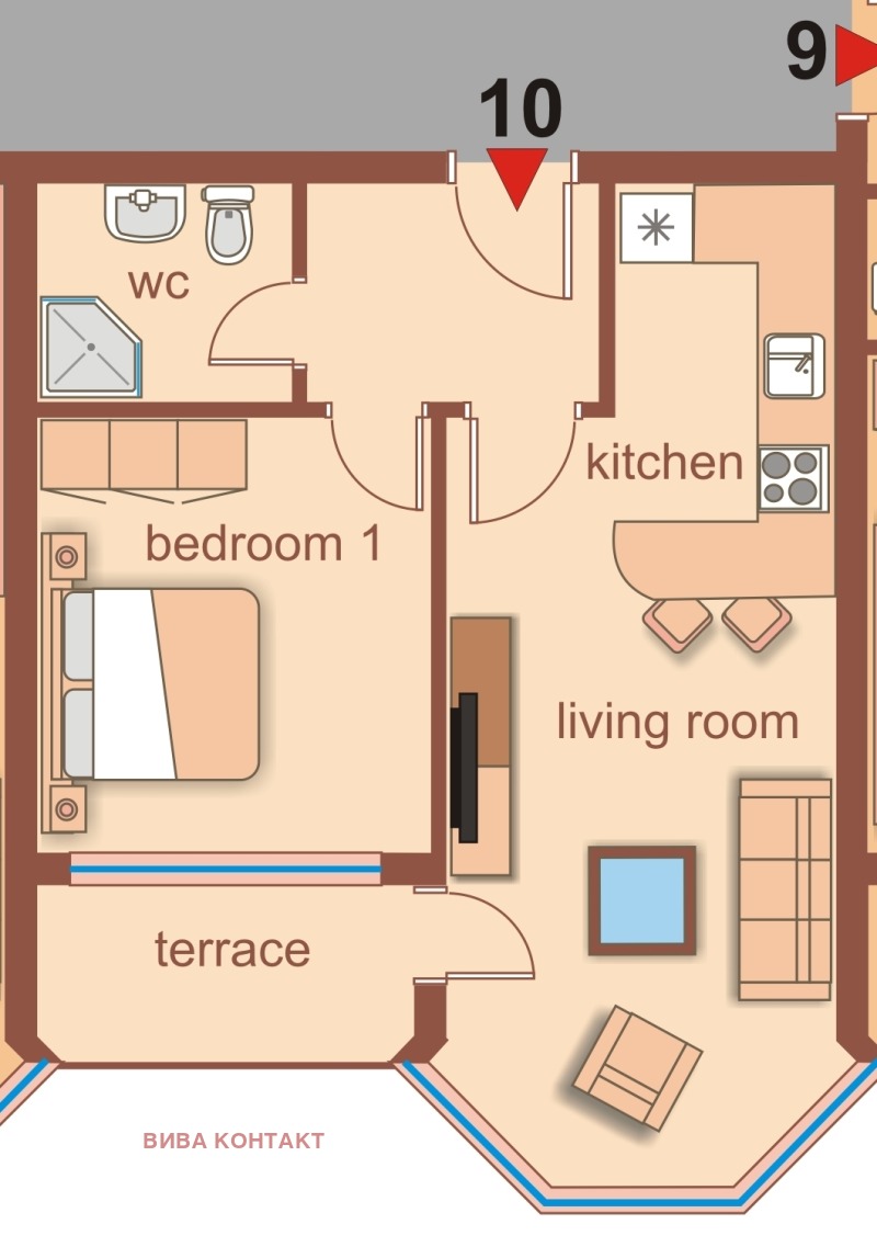 Продава 2-СТАЕН, гр. Варна, к.к. Чайка, снимка 3 - Апартаменти - 52398016