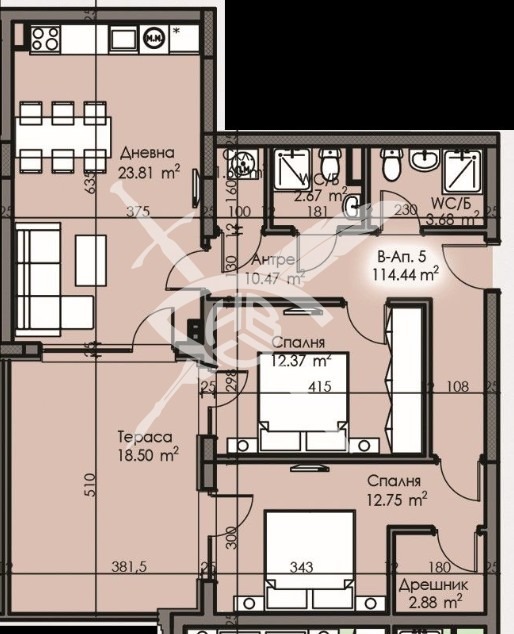 Продава 3-СТАЕН, гр. Бургас, Изгрев, снимка 2 - Aпартаменти - 48250397