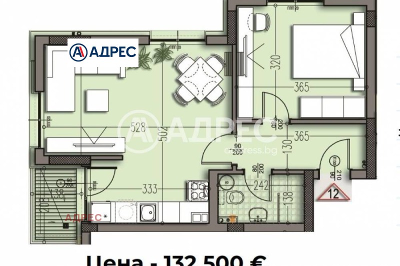 Продава 2-СТАЕН, гр. Варна, Изгрев, снимка 2 - Апартаменти - 53425359