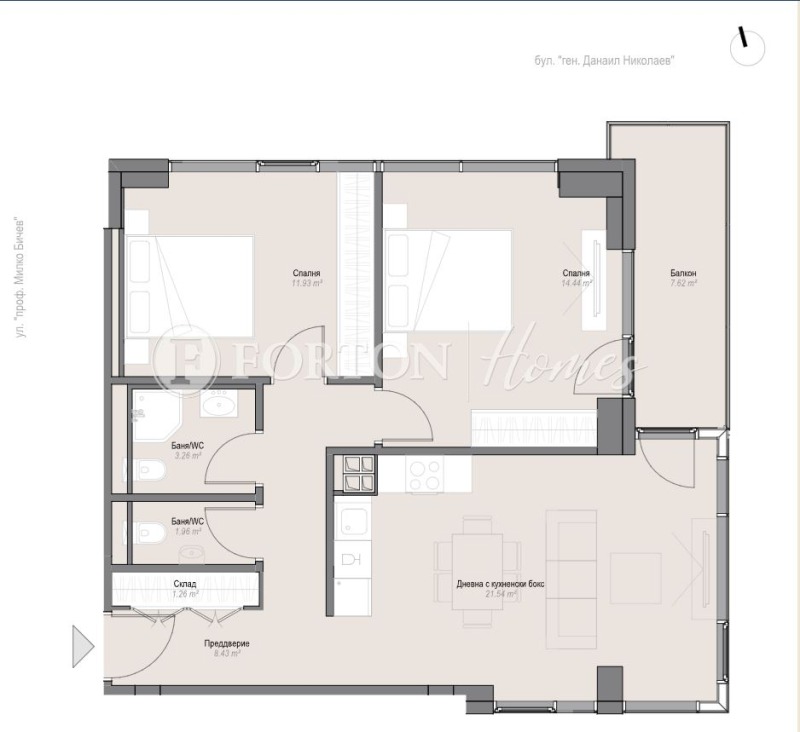 À venda  2 quartos Sofia , Oborichtche , 108 m² | 65348477 - imagem [12]