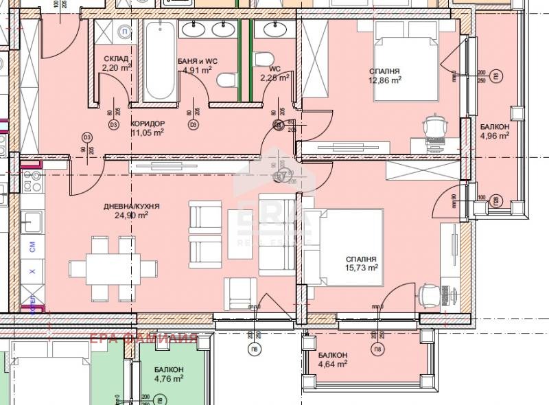 Продава 3-СТАЕН, гр. София, Малинова долина, снимка 2 - Апартаменти - 52439135