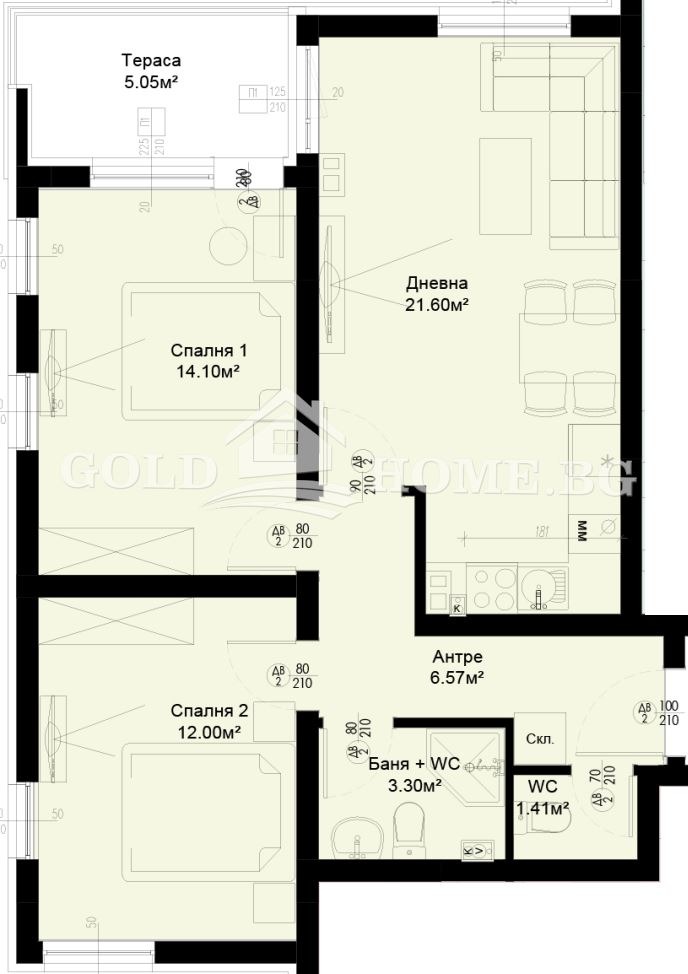 Продава 3-СТАЕН, гр. Пловдив, Остромила, снимка 14 - Апартаменти - 55100575