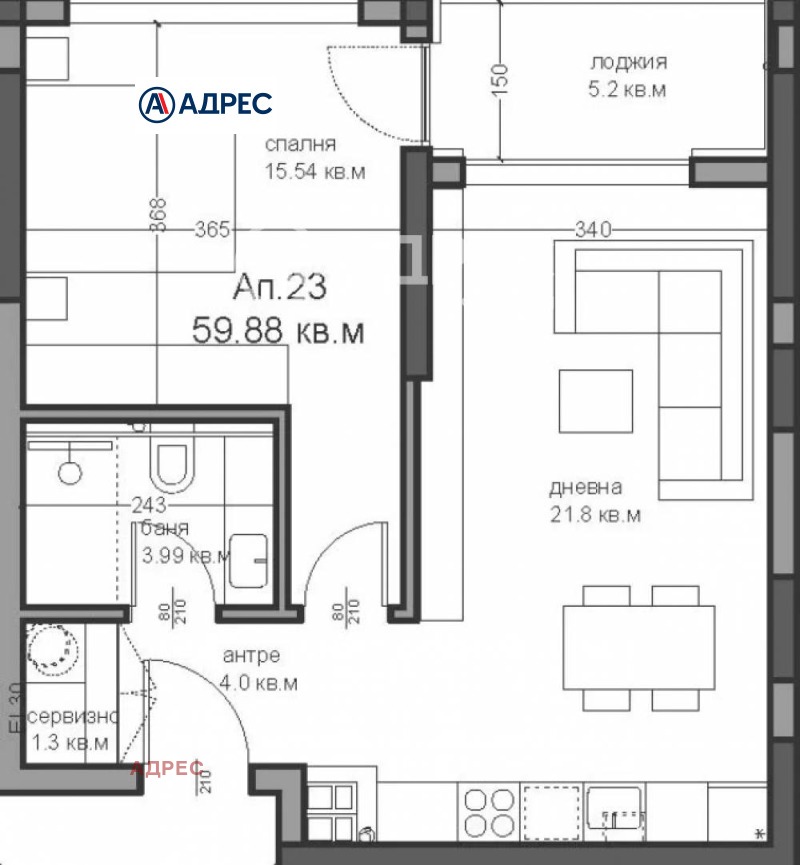 Продается  1 спальня Варна , Аспарухово , 71 кв.м | 55181594 - изображение [4]