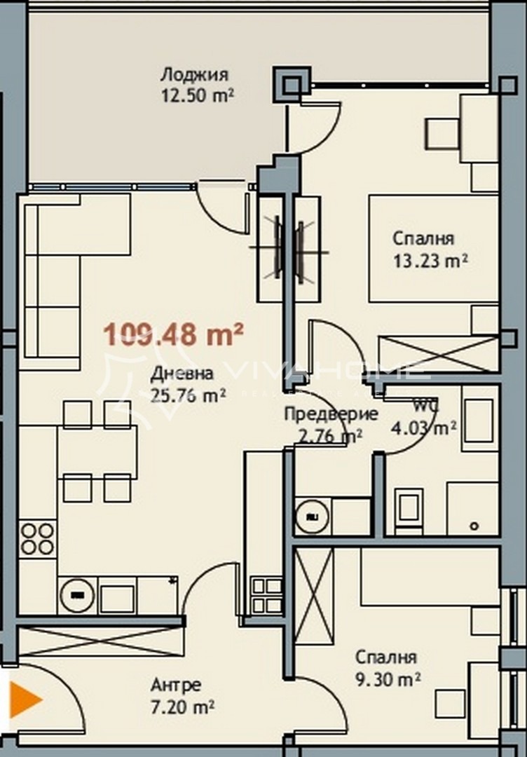 En venta  2 dormitorios Varna , k.k. Chayka , 109 metros cuadrados | 20200100 - imagen [4]