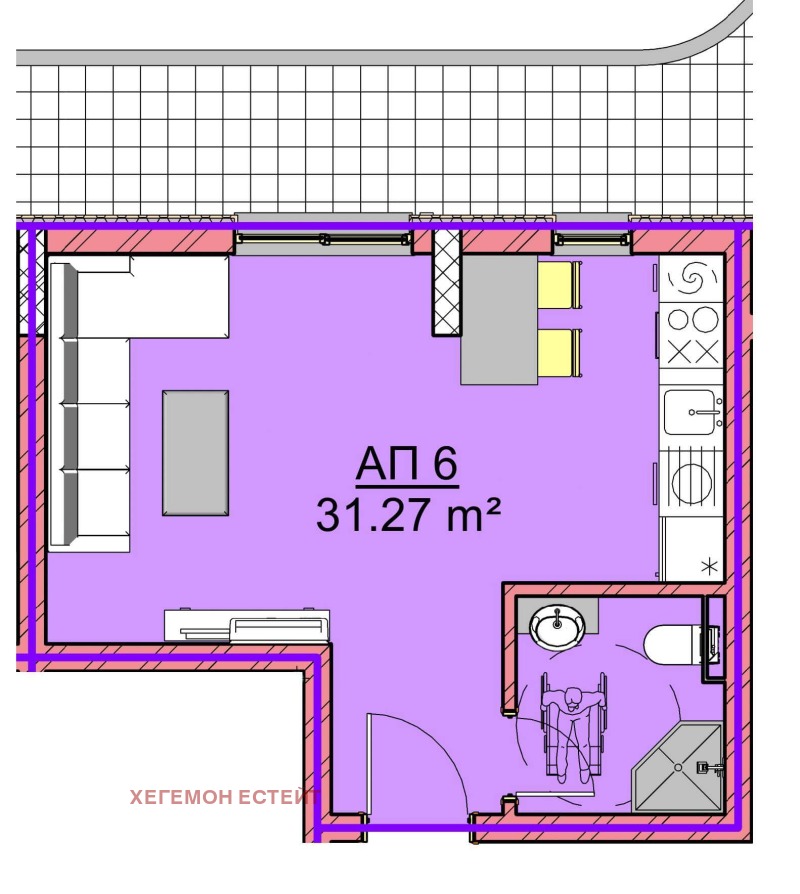 For Sale  Studio Varna , Vinitsa , 36 sq.m | 11357710 - image [2]