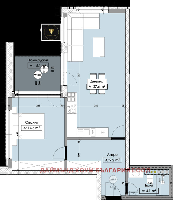 Satılık  1 yatak odası Plovdiv , Karşiyaka , 90 metrekare | 42778127 - görüntü [2]
