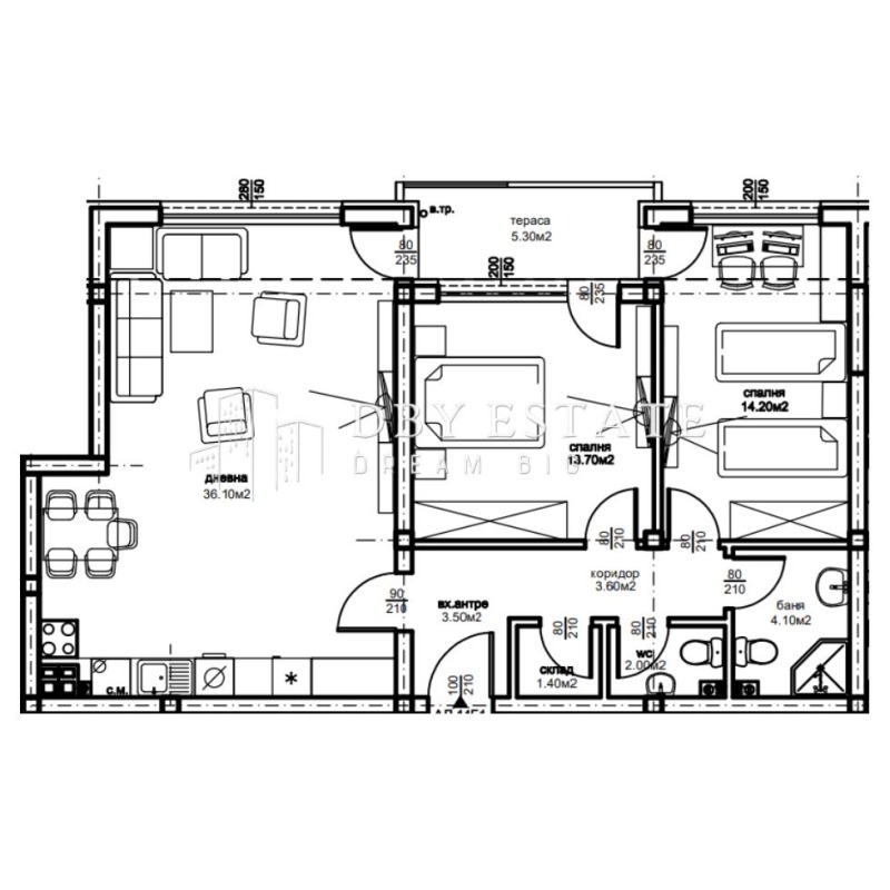 Продава  3-стаен град Пловдив , Остромила , 115 кв.м | 86216170 - изображение [2]