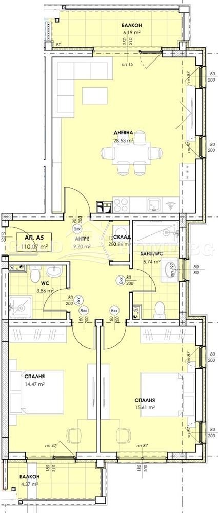 Продава 3-СТАЕН, гр. Пловдив, Остромила, снимка 4 - Aпартаменти - 49099716