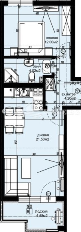 Zu verkaufen  1 Schlafzimmer Plowdiw , Hristo Smirnenski , 64 qm | 58980729 - Bild [2]