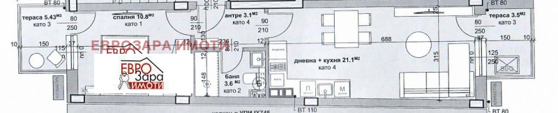 Продава  2-стаен град Стара Загора , Опълченски , 79 кв.м | 22368459 - изображение [2]