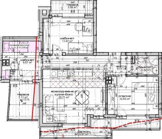 Продаја  3 спаваће собе Варна , Колхозен пазар , 126 м2 | 90444104 - слика [2]