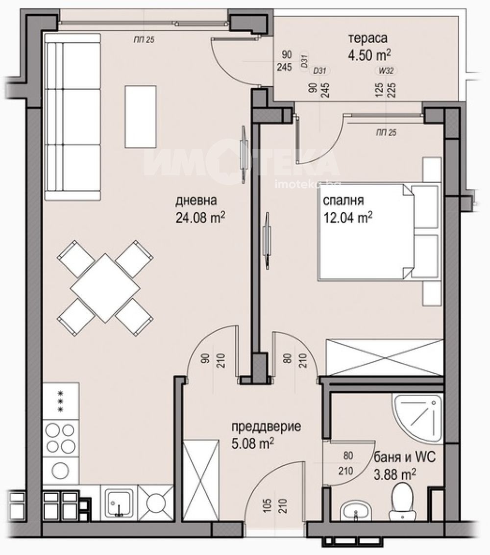 Продава 2-СТАЕН, гр. София, Малинова долина, снимка 4 - Апартаменти - 55308244