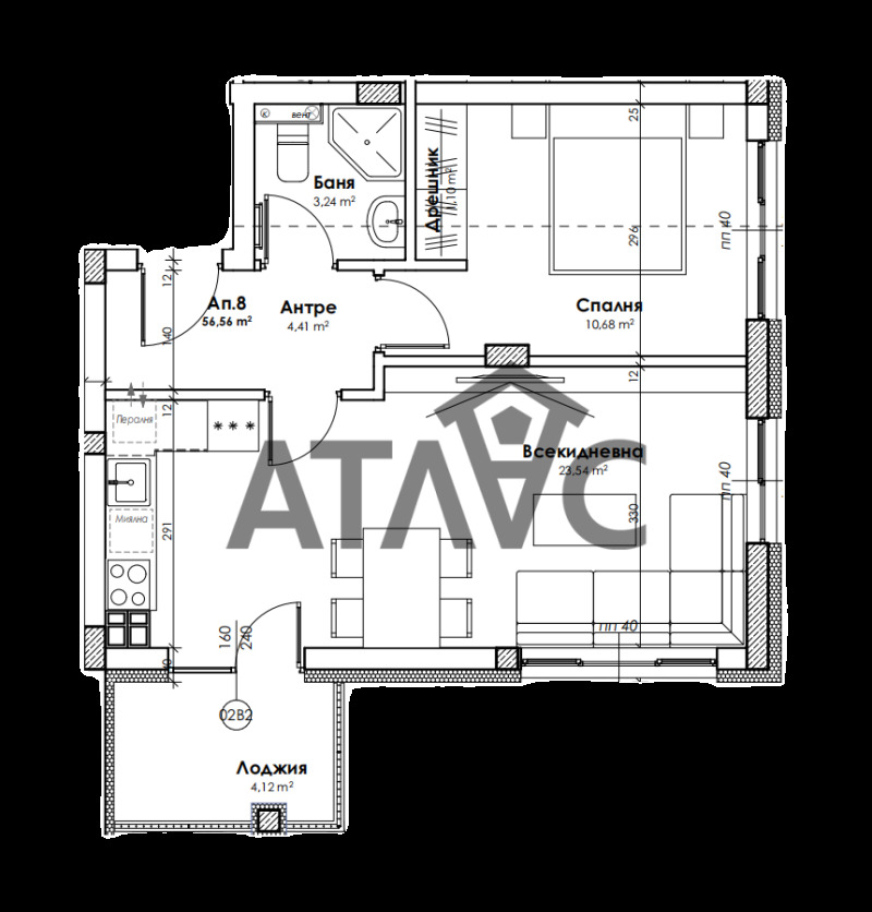 Продава 2-СТАЕН, гр. Пловдив, Прослав, снимка 2 - Апартаменти - 53285370