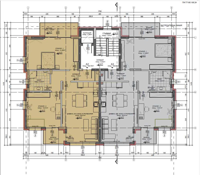 Продава 3-СТАЕН, гр. Хасково, Червена стена, снимка 4 - Aпартаменти - 47466992