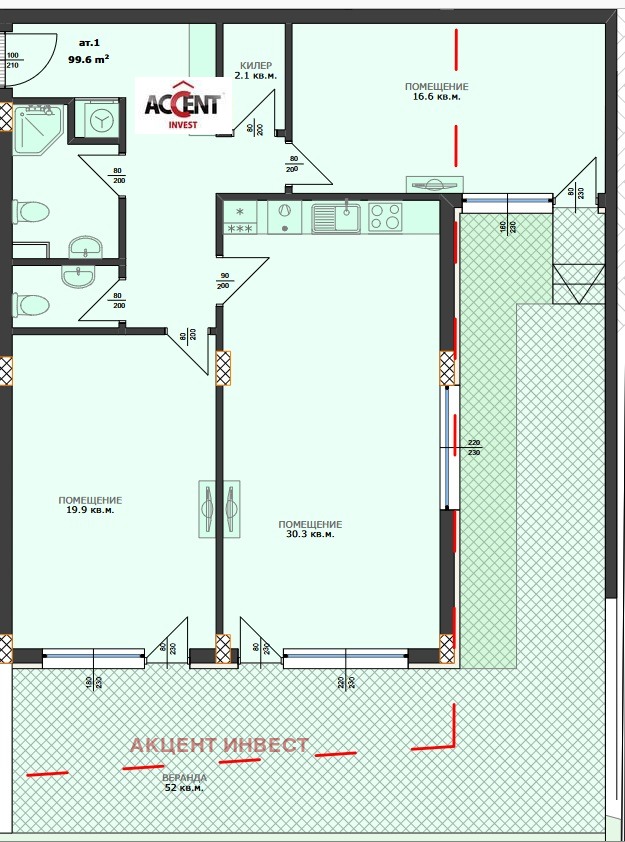 Til salgs  2 soverom Varna , Briz , 115 kvm | 40113756 - bilde [6]