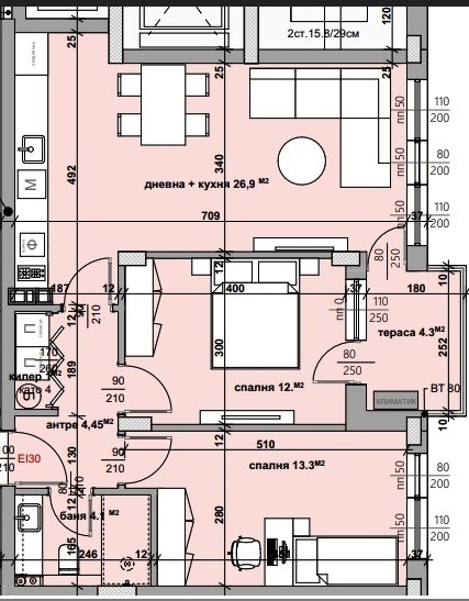 Satılık  2 yatak odası Stara Zagora , Samara 3 , 94 metrekare | 10913634 - görüntü [2]