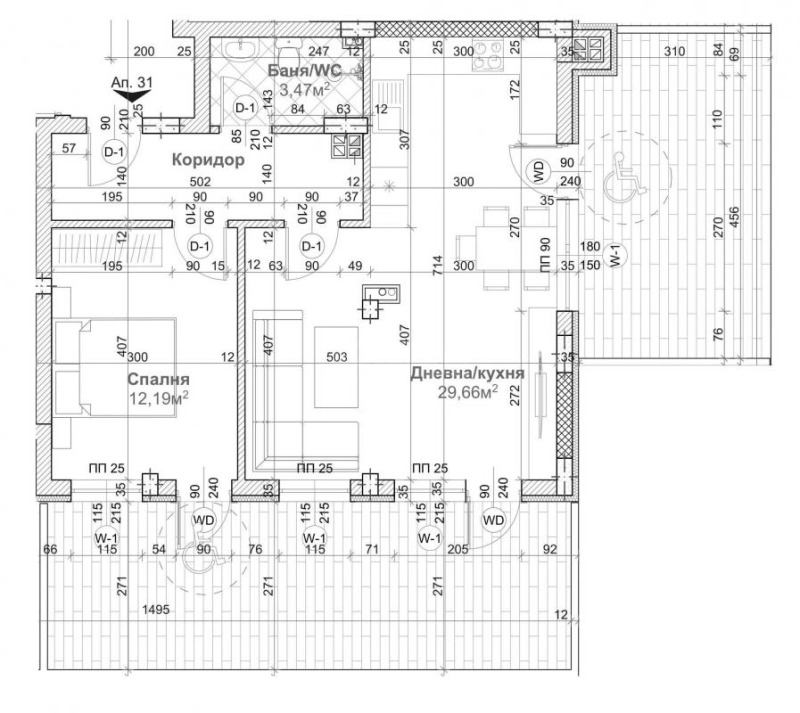 Продава 2-СТАЕН, гр. Варна, Левски 1, снимка 6 - Aпартаменти - 48135045