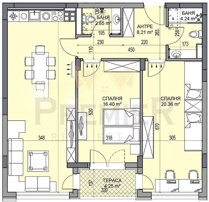 Продава 3-СТАЕН, гр. Пловдив, Гагарин, снимка 2 - Апартаменти - 54250612