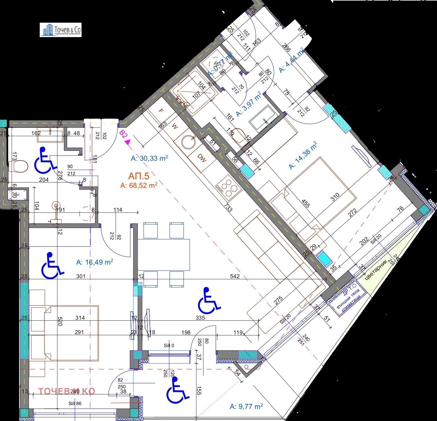 Продава 2-СТАЕН, гр. Бургас, Братя Миладинови, снимка 2 - Апартаменти - 50459232