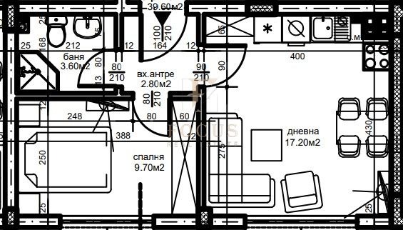 Продаја  1 спаваћа соба Пловдив , Христо Смирненски , 47 м2 | 85743253 - слика [4]