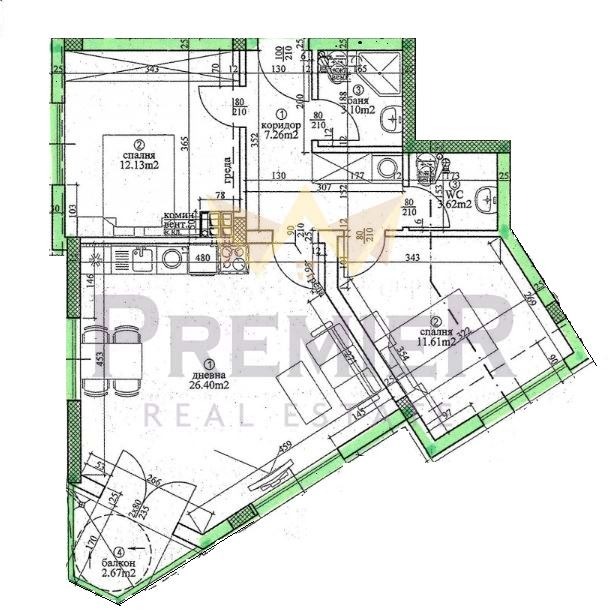 Продава 3-СТАЕН, гр. Варна, Базар Левски, снимка 1 - Aпартаменти - 49115311