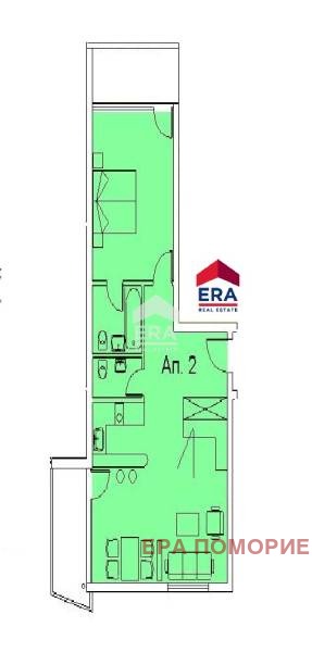 Продава 2-СТАЕН, гр. Поморие, област Бургас, снимка 14 - Aпартаменти - 48160953